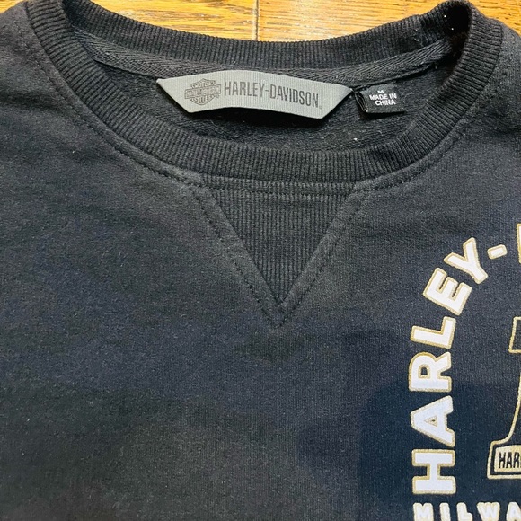 Harley-Davidson Women’s Medium Black Crewneck Sweatshirt - Picture 6 of 12
